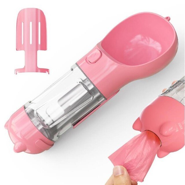 500ML Portable 4 in 1 Multifunctional Pet Carry-on Bottle