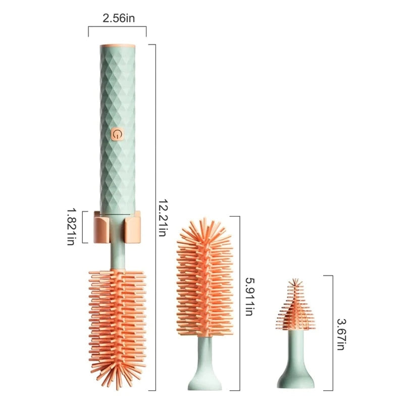 SAINTSTORES™Electric Silicone Bottle Brush
