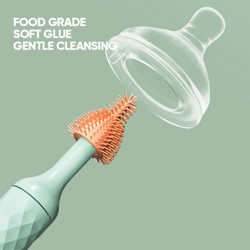 SAINTSTORES™Electric Silicone Bottle Brush