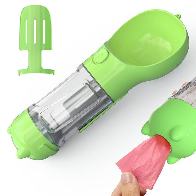 500ML Portable 4 in 1 Multifunctional Pet Carry-on Bottle