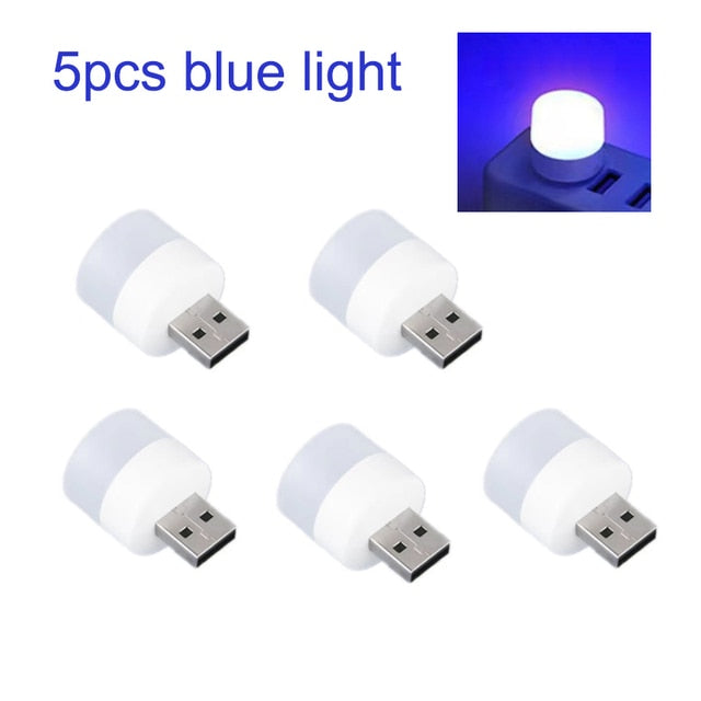 5pcs Mini USB Plug Lamp