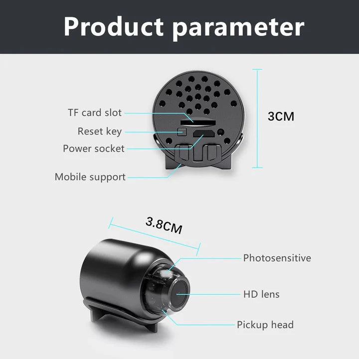 MINI CAMERA IP WIFI 1080P HD