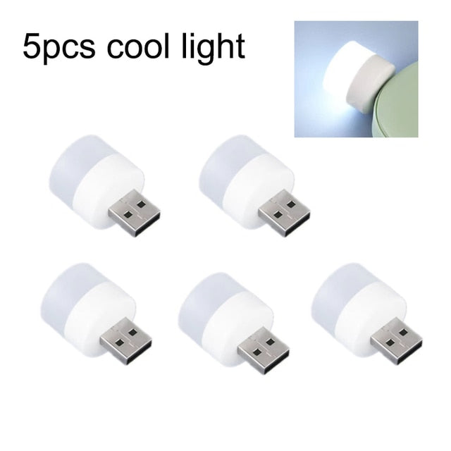 5pcs Mini USB Plug Lamp