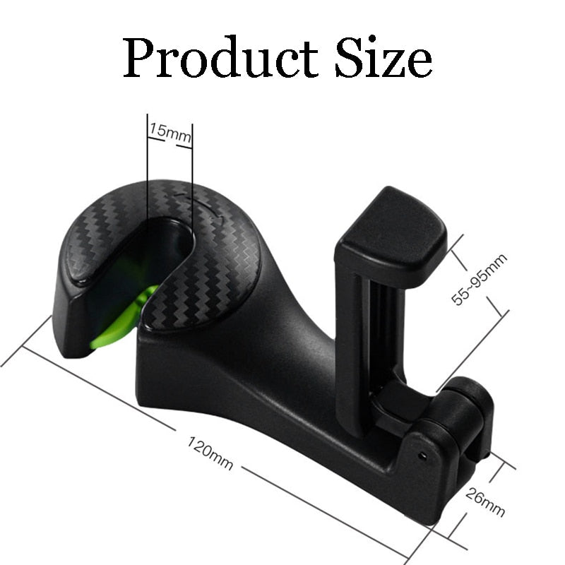 2 in 1 Car Headrest Hook