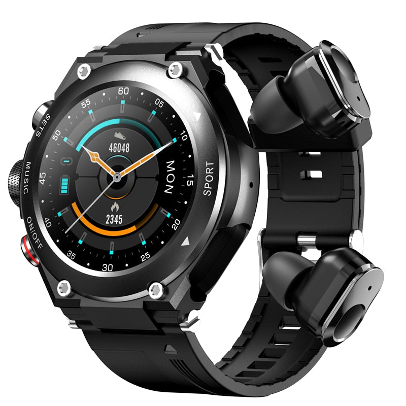 2 in 1 Smart Watch with Wireless Earphones